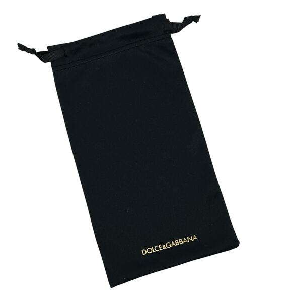 Authentic DOLCE & GABBANA Microfiber Drawstring Dust Bag Black with Gold Logo - Picture 1 of 3